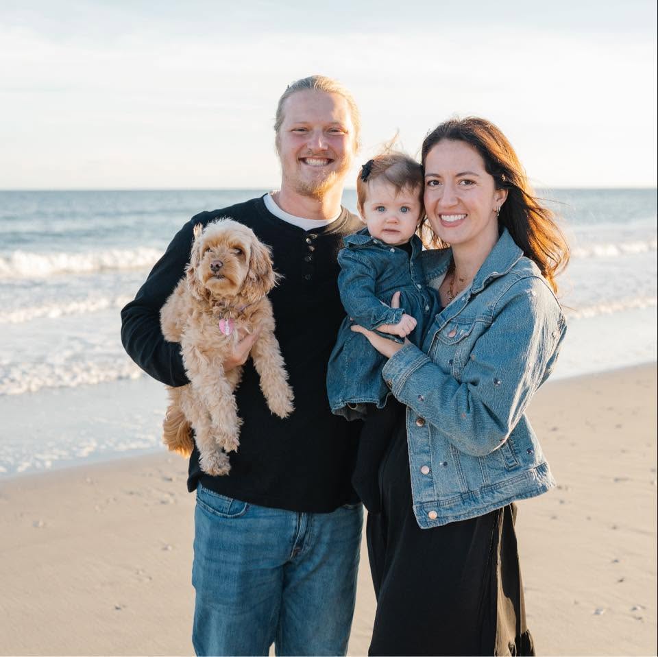 Seth Kisner with his family at Deep Creek Lake, owner of Mountain Dream Property Care